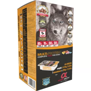 Køb AlphaSpirit MULTI Komplet Hundefoder - Flere Størrelser - Semi Fugtigt - 85% Kød - Allergivenligt - Uden Korn og Tilsætningsstoffer online billigt tilbud rabat legetøj