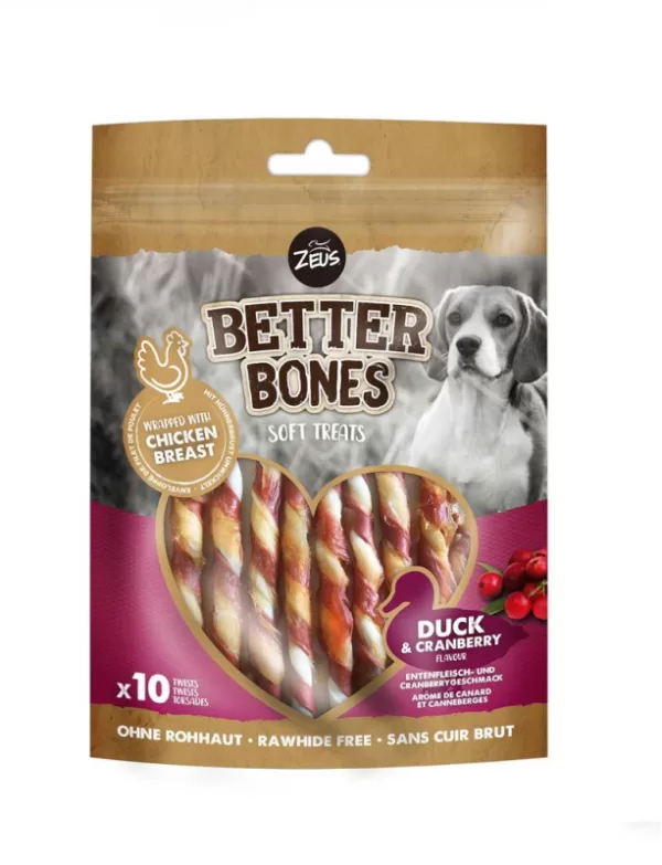 Køb Better Bones Twisters - Med And & Kylling - 114g online billigt tilbud rabat legetøj