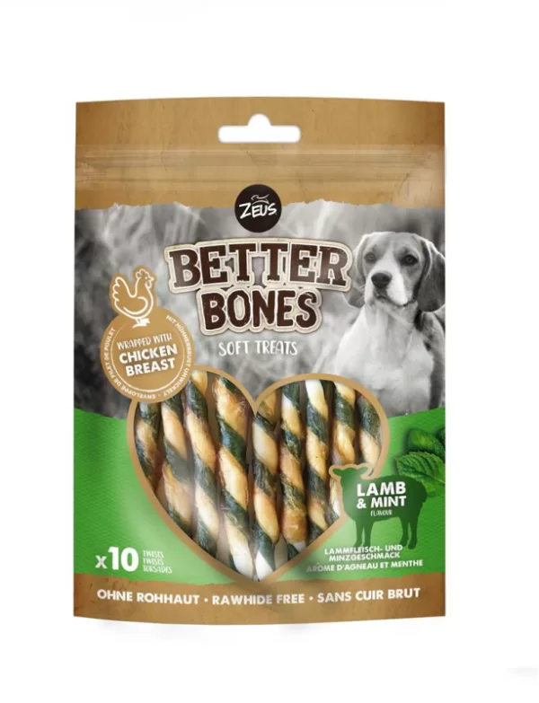 Køb Better Bones Twisters - Med Lam & Kylling - 114g online billigt tilbud rabat legetøj