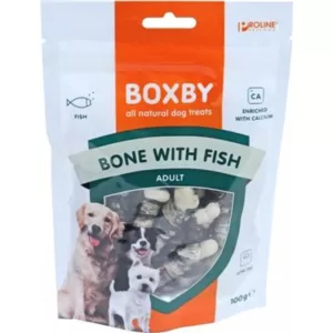 Køb Boxby Calcium Ben - Med Fisk - 100g - Kornfri online billigt tilbud rabat legetøj