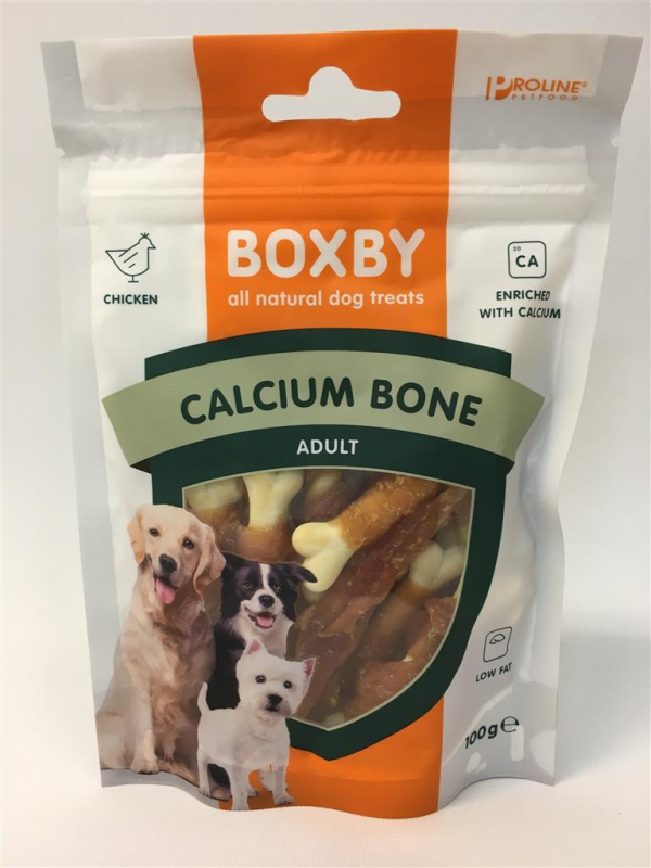 Køb Boxby Hundesnacks Calcium Ben - 100g - Kornfri online billigt tilbud rabat legetøj