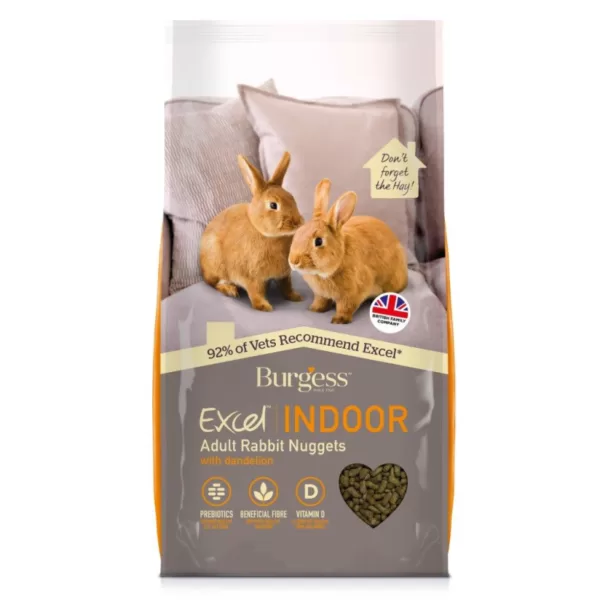Køb Burgess Excel Indedørs Kaninfoder Nuggets - 10kg online billigt tilbud rabat legetøj