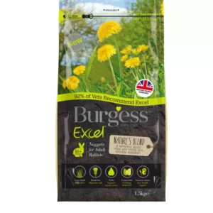 Køb Burgess Excel Voksen Kaninfoder Nuggets - Naturlig blanding - 1
