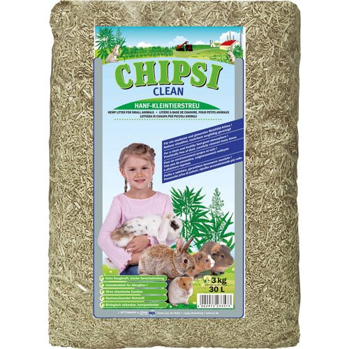 Køb Chipsi Clean Gnaver Hamp Strøelse - 30L - 3kg online billigt tilbud rabat legetøj