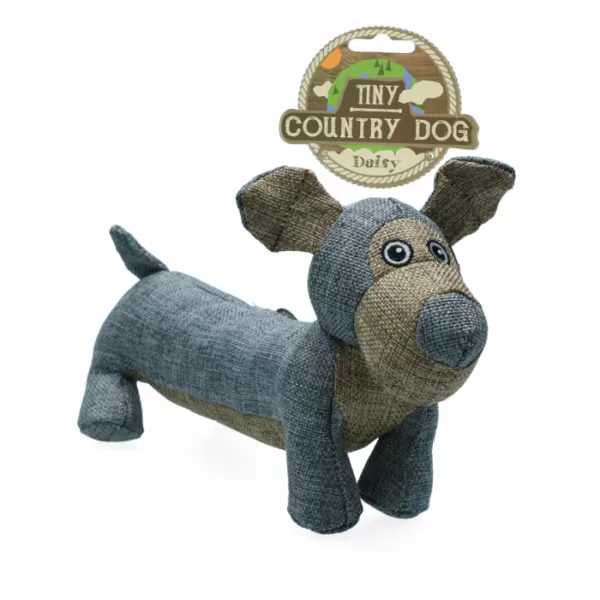 Køb Country Dog Tiny  Daisy Hundelegetøjs Bamse - Genbrugsplast - 30cm online billigt tilbud rabat legetøj