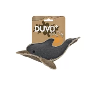 Køb Duvo+ Hundelegetøjs Canvas Delfin i Slidstærk Canvas - Med Pivelyd online billigt tilbud rabat legetøj