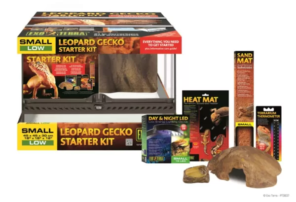 Køb Exo Terra Leopard Gecko Terrarium Startsæt - 45x45x30cm - Small Lav online billigt tilbud rabat legetøj