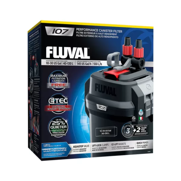 Køb Fluval 107 Akvarie Spandpumpe - 550L/H - 10w - 40-130L online billigt tilbud rabat legetøj