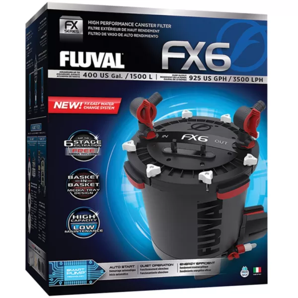 Køb Fluval FX6 Akvarie Spandpumpe - 3500L/H - 41w - Op Til 1500L online billigt tilbud rabat legetøj