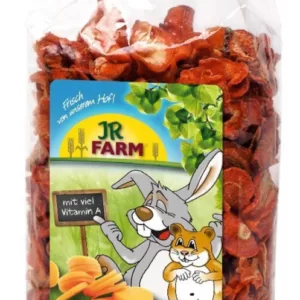 Køb JR Farm Gnaver Natur Snack Godbidder Gulerodschips - Med Vitaminer og Råfibre - 125g online billigt tilbud rabat legetøj