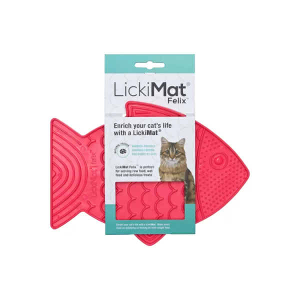 Køb KW LickiMat Felix Kat - 20cm - Pink online billigt tilbud rabat legetøj
