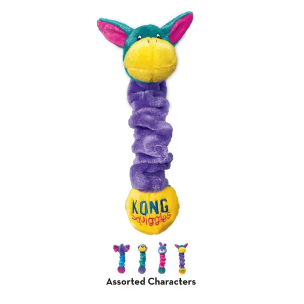 Køb Kong Squiggles Hundelegetøj - Med Ekstra Strækvidde - Flere størrelser - Dobbelt Pivelyd online billigt tilbud rabat legetøj