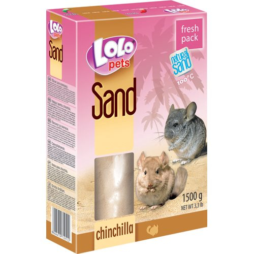 Køb LoloPets Chinchilla Sand - 1500g - Naturligt online billigt tilbud rabat legetøj