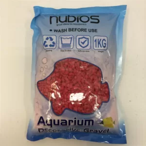 Køb Nubios Rød Akvariegrus - 2-3mm - 1kg online billigt tilbud rabat legetøj