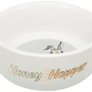 Køb Trixie Honey & Hopper Keramikskål - 250ml - Ø11cm - Creme online billigt tilbud rabat legetøj