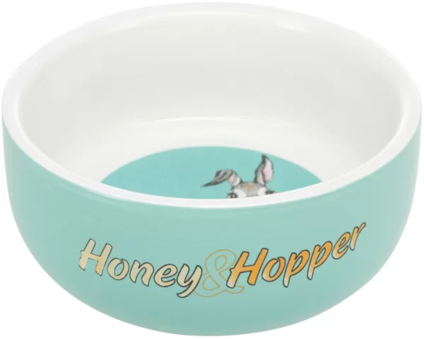 Køb Trixie Honey & Hopper Keramikskål - 250ml - Ø11cm - Turkis online billigt tilbud rabat legetøj