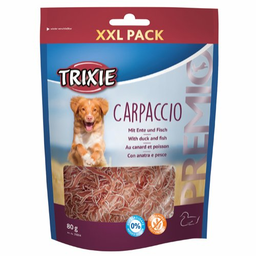 Køb Trixie Hunde Snack Godbidder Premio Carpaccio Med And Og Fisk - 80g online billigt tilbud rabat legetøj