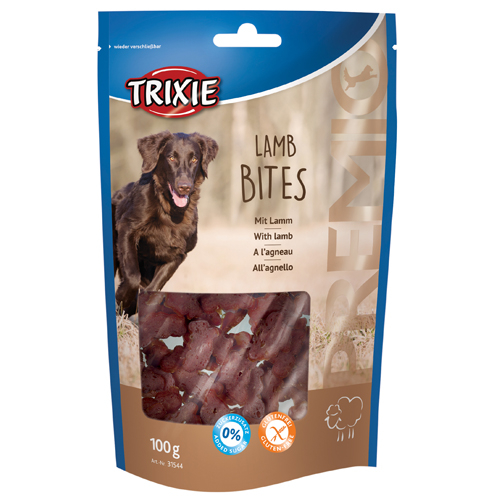 Køb Trixie Hunde Snack Godbidder med Lammekød i Bidder - Sukkerfrie - Glutenfrie - 100g online billigt tilbud rabat legetøj
