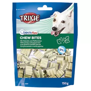 Køb Trixie Hunde Tandpleje Snacks Godbidder med Persille og Myntsmag - 150g - Sukkerfrie - Giver Frisk Ånde online billigt tilbud rabat legetøj