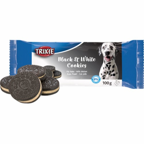 Køb Trixie Hundesnack Sort & Hvide Cookies - 100g online billigt tilbud rabat legetøj