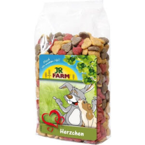 JR Farm Gnaver Natur Snack Godbidder Hjerter - 200g