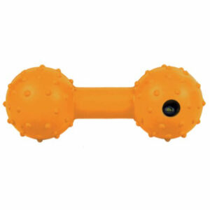 Trixie Hundelegetøjs Håndvægt med Klokke i Naturgummi - 12cm - - - -