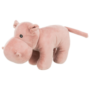 Trixie Hundelegetøjs Plys Flodhest - 25cm - Med Pivelyd
