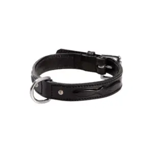 BOBBY "Camargue" Læderhalsbånd til hunde (35 cm)