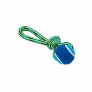 BUSTER Colour Rope Tuggaball (Blå/Lime) - Small