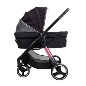 Hundeklapvogn Retro Luxe Prisme Black