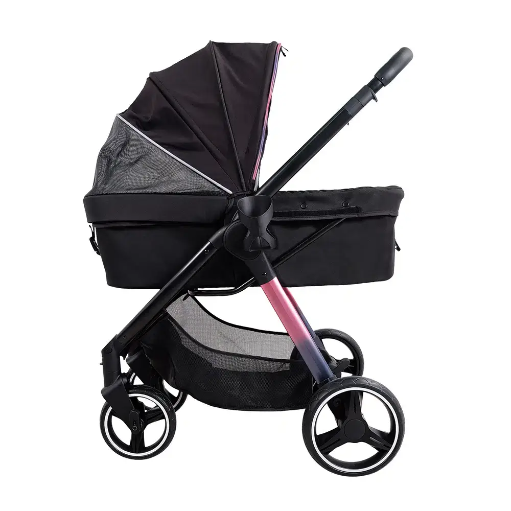 Hundeklapvogn Retro Luxe Prisme Black