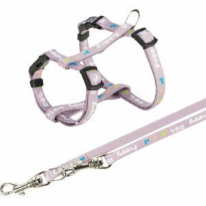 Hvalpesele med line 23-34cm lys lilla