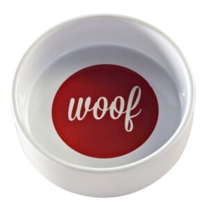 MASON CASH "Woof" Hundeskål - Rød