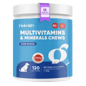 Multivitamin med mineraler til hunde 120 bløde tyggetabletter