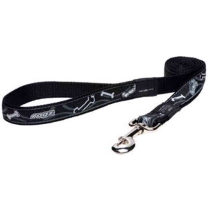 Rogz line black bone 140 x 2 cm