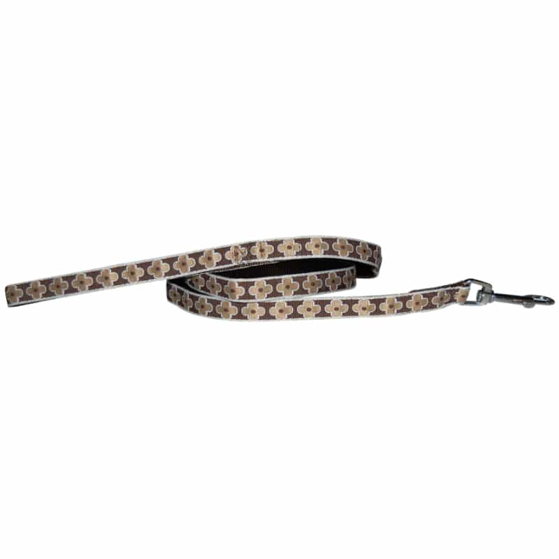 WOUAPY "Flower" Hundeline (Beige) - Medium
