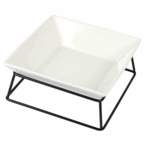 WOUAPY Keramikskål med Metalstel